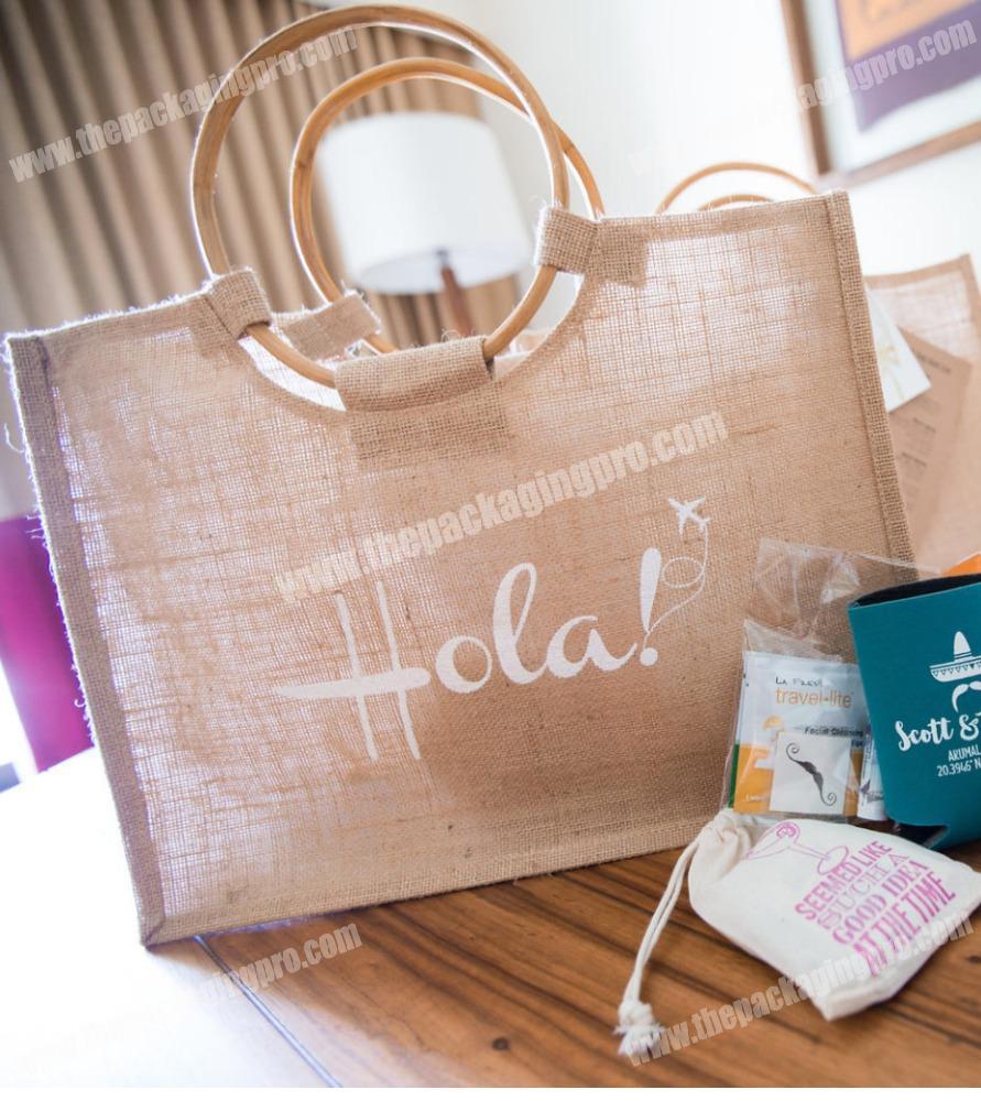 Hand Crafted Burlap Totes