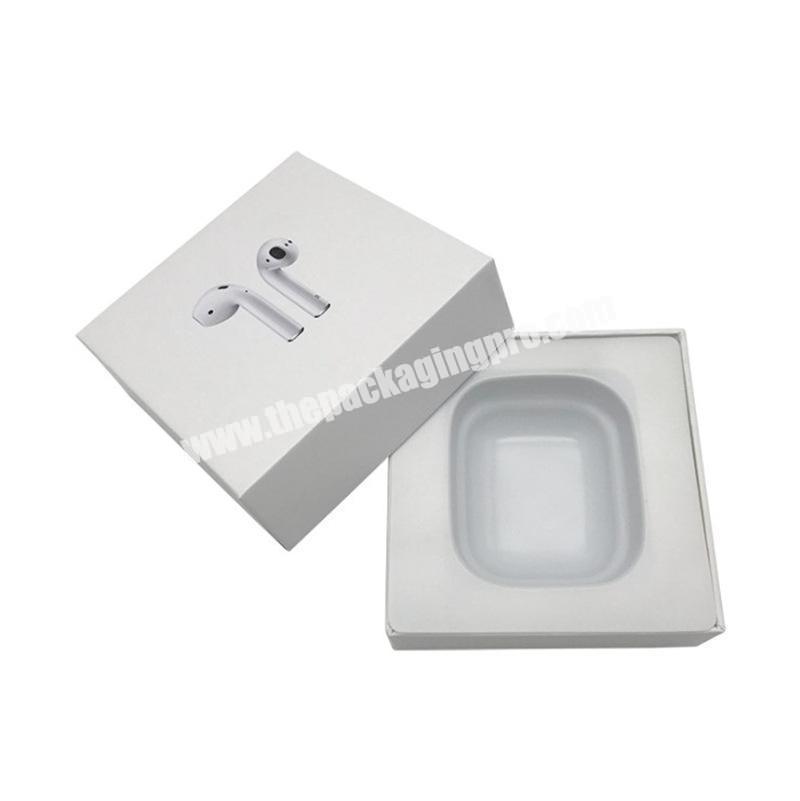Custom wholesale bluetooth Earphone Box Packagingheadset packing box for In-ear earphone free design