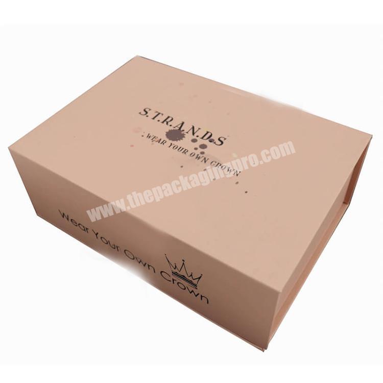 custom wholesale creative hair weave packaging box