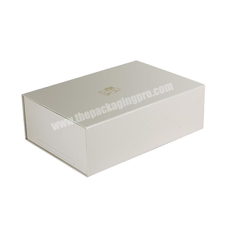 Custom wholesale high quality cardboard magnetic rectangle folding paper box