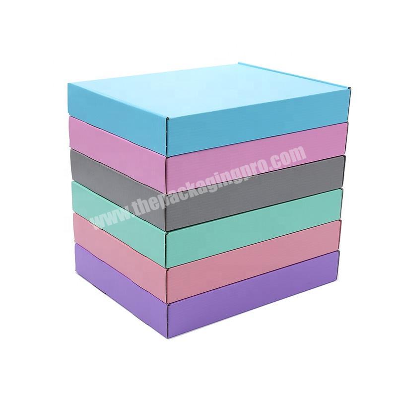 Custom Wholesale Private Label Pink Color Corrugated Dress Package Box Packaging Clothes Boxes With Logo