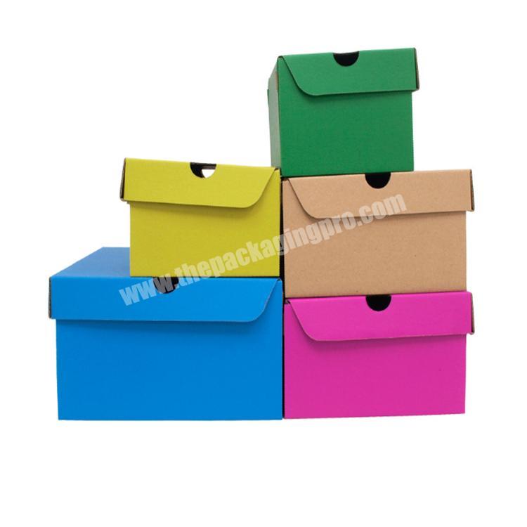 custom with logo packaging box clear transparent shoe box customized shoe box gift bag