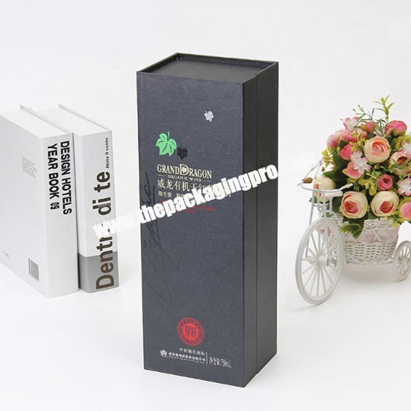 custom Xiamen professional cheap single bottle wine corrugated paper box manufacturer