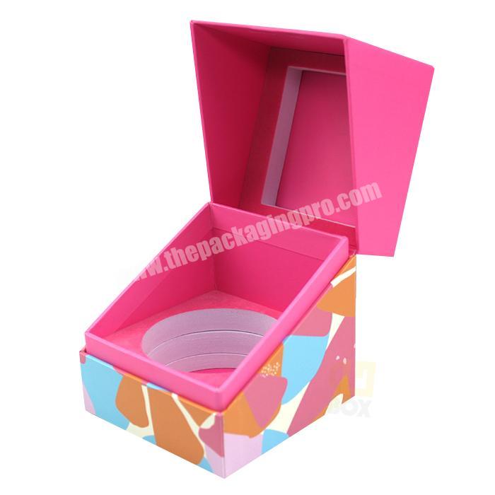 Custom You Own Square Cardboard Candle Gift Box With Inserts  Manufacturer