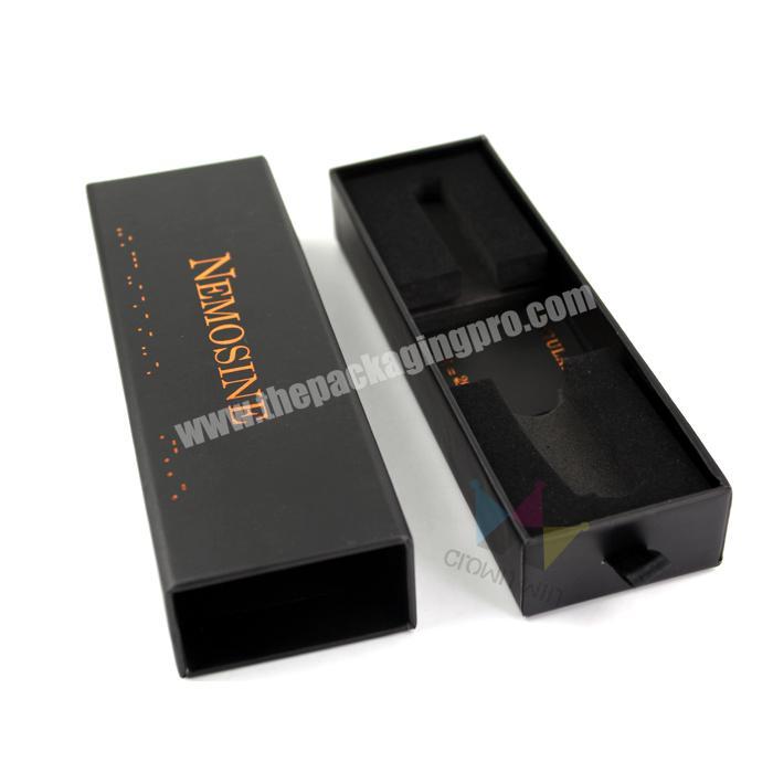 Custom Your Own Brand Fancy Black Vape Handmade Drawer Pen Gift Packaging Box