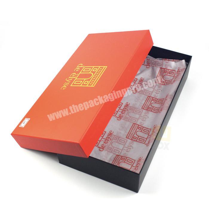 Custom Your Own Brand Logo Tie Shirt Gift Paper Gift Box Packaging Wholesale