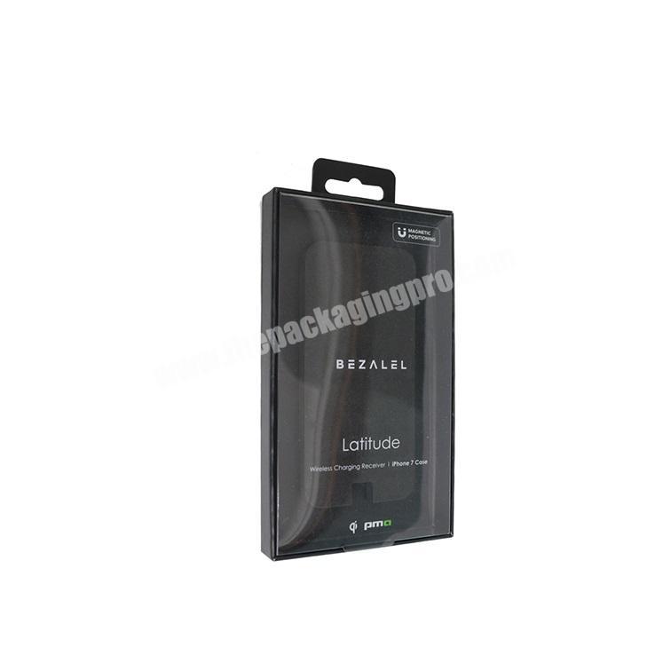 Customer's Logo window hanging boxclear transparent plastic box cover Electronics packaging