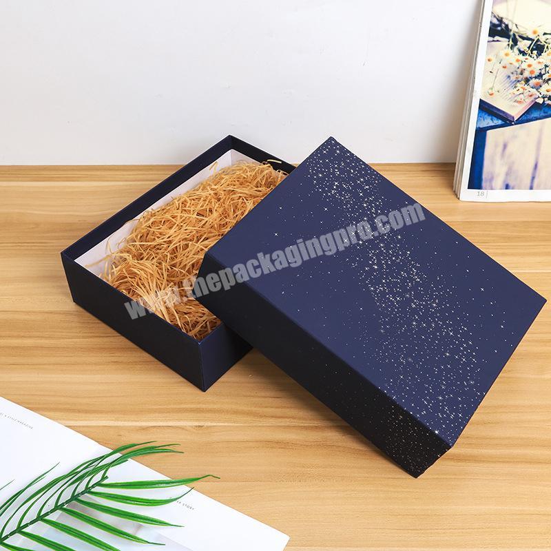 Customie Color Hot Sale Cardboard High Quality Cardboard Magnet Watch Bracelet Blue Lid Based Christmas And Jewelry Gift Box