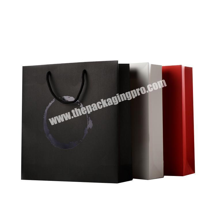 Customised black luxury paper bag