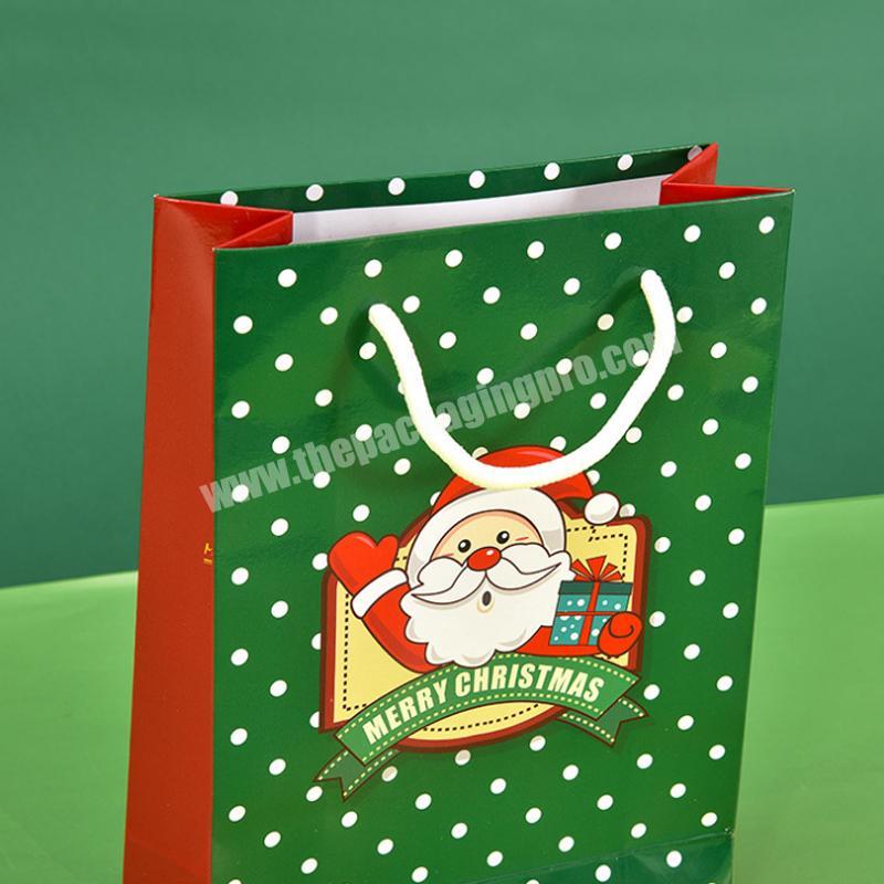customised Christmas coated paper bag