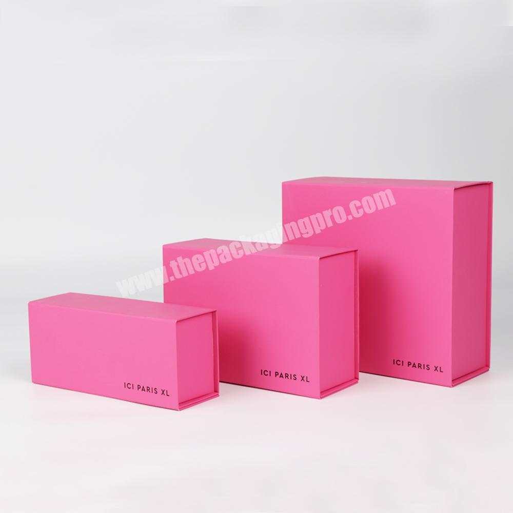 Customised colorful retail packaging gift paper folding rectangle rigid magnetic shirt packaging box for gift pack
