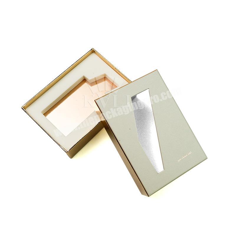 Customised Laser Cutting Cardboard Gift Box With Foam Insert Blank Slotted Perfume Paper Box Packaging
