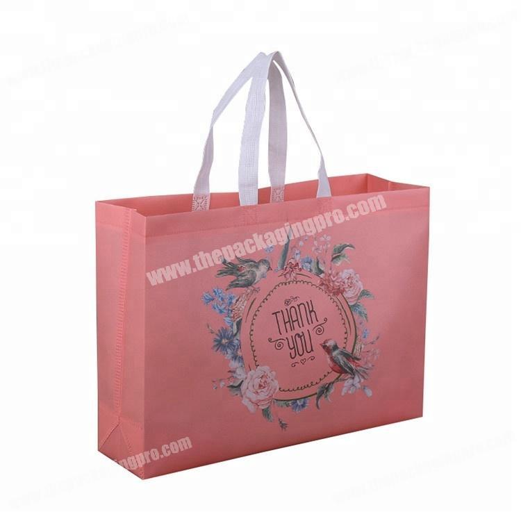 Customised Promotional Recyclable PP Laminated Tote Shopping Reusable Non Woven Bag