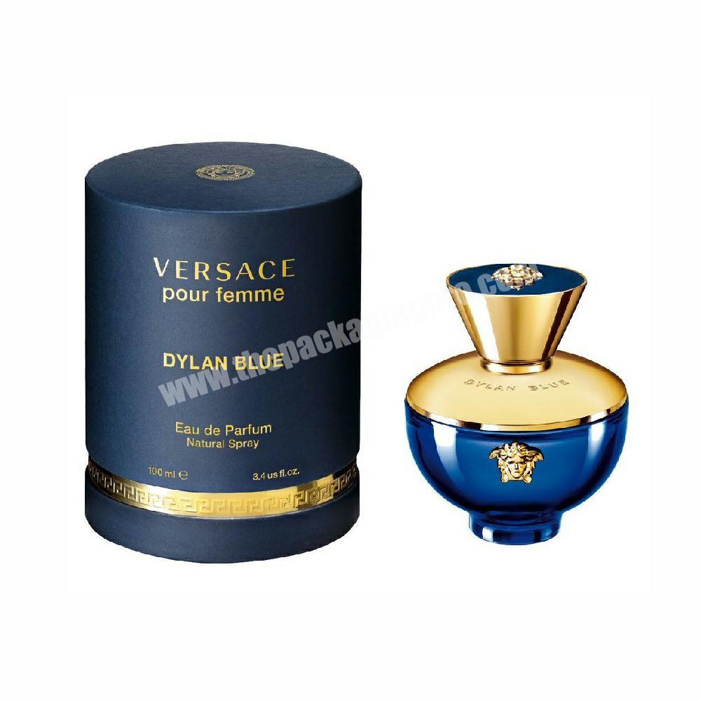 customizable box cylindre perfume 50ml luxury perfume gift box