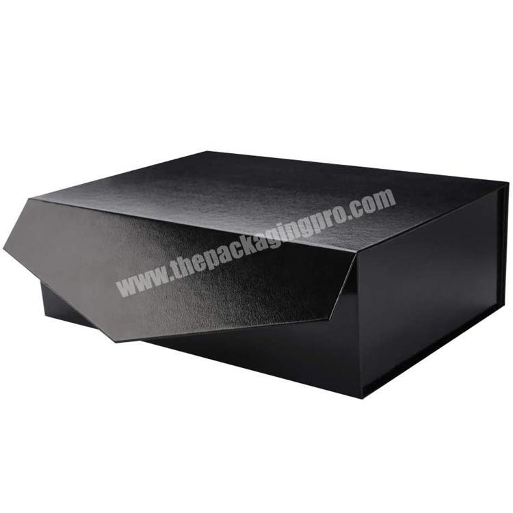 Customizable Embossing Groomsmen Storage Hard Paper Gift Black Packing Box