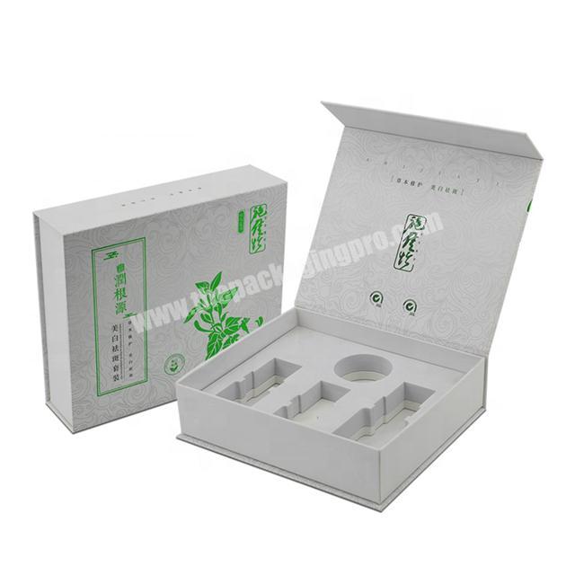customization paper gift box with EVA inside for cosmetic packaging