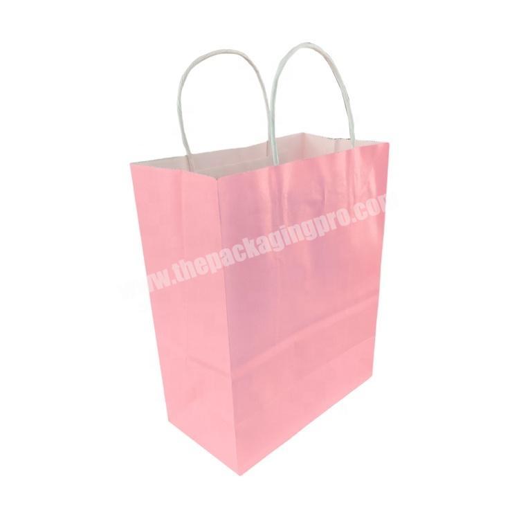 Customize design cheap price wholesale merry christmas gift packaging paper bag with twist paper handle