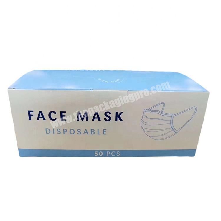Customize disposable face mask medicine packaging paper box