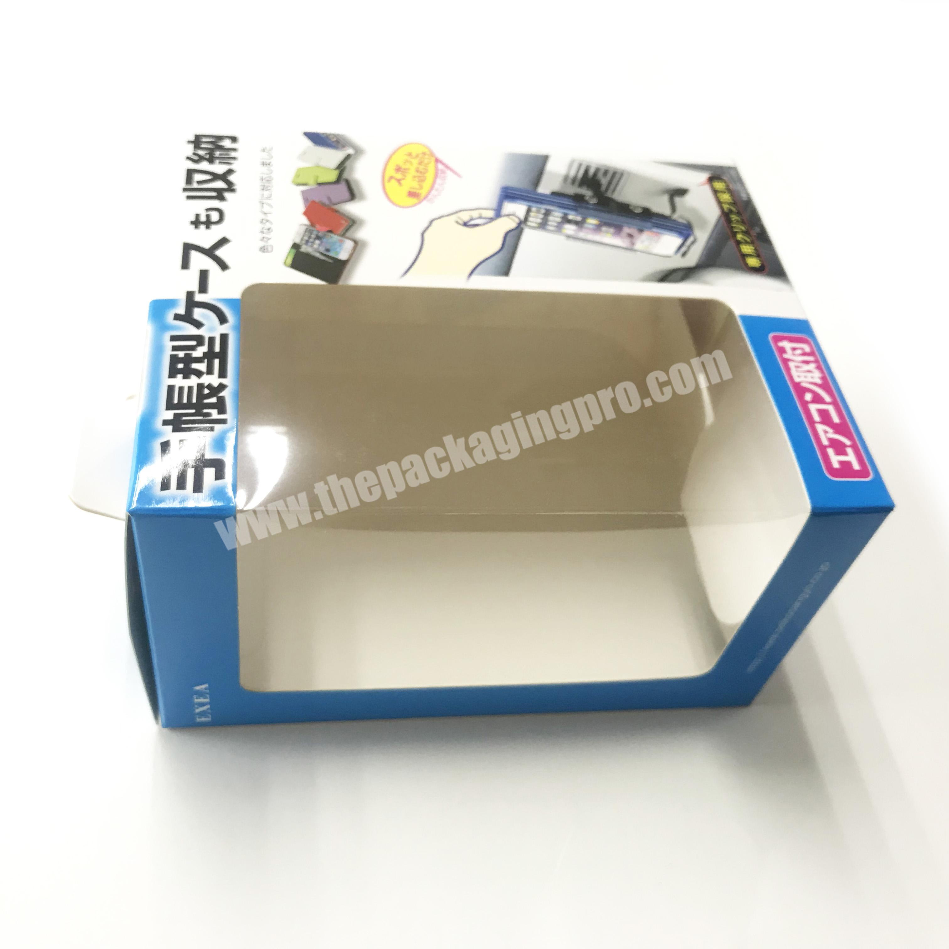 customize printing paper packaging toy boxes with clear pvcpetpp plastic window