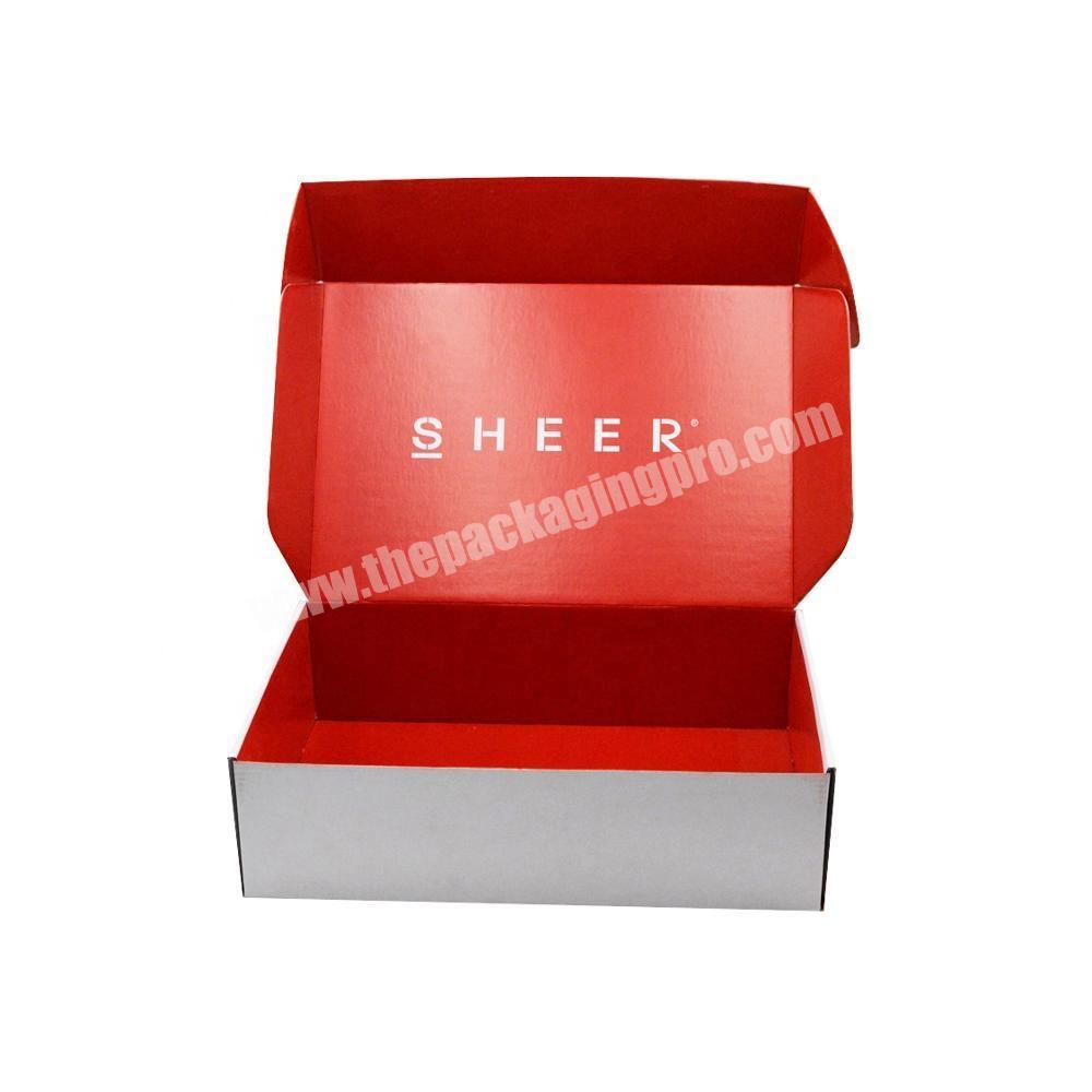 customized 3 ply  corrugated cardboard flower  shipping postage boxes with custom logo