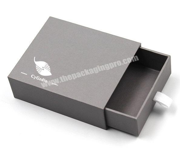 Customized All Size Slide Draw Packaging Cufflink Cardboard Gift Boxes With Puller