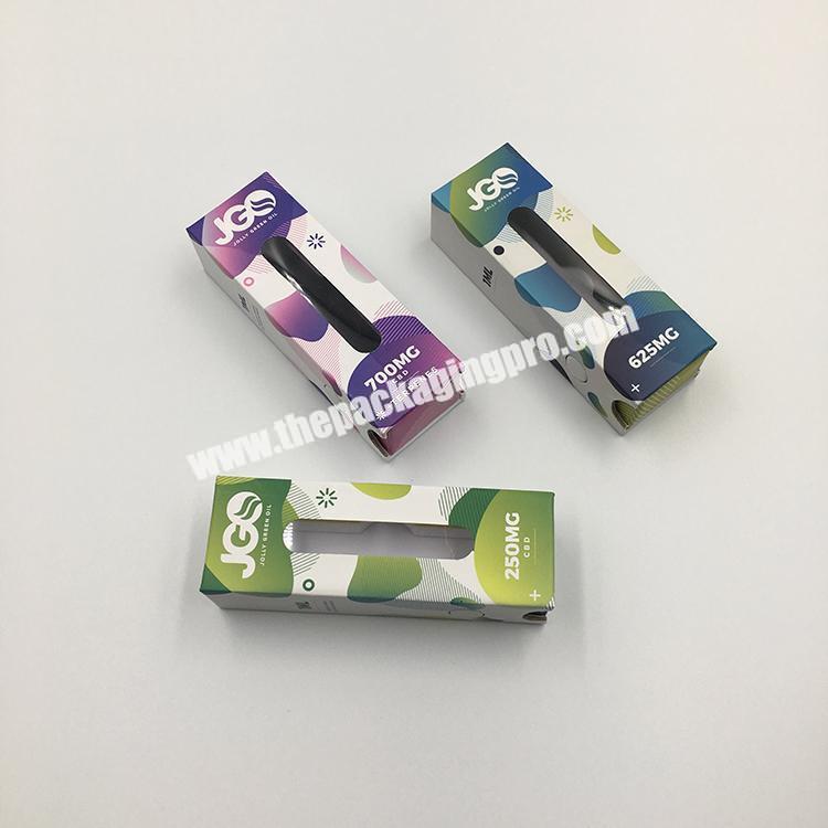 Customized atomizer vape pen box 510 vape cartridge package