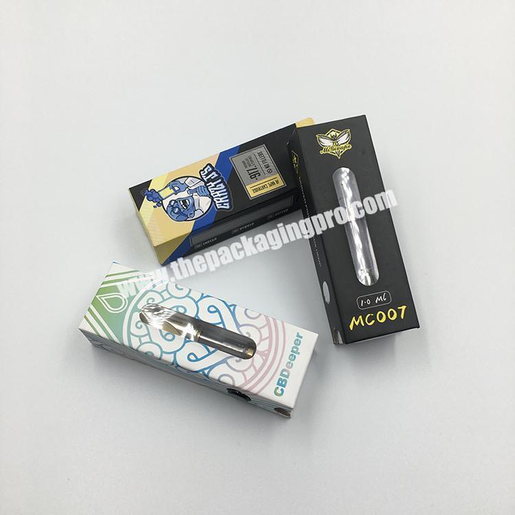 Customized atomizer vape pen cbd oil paper card packaging box