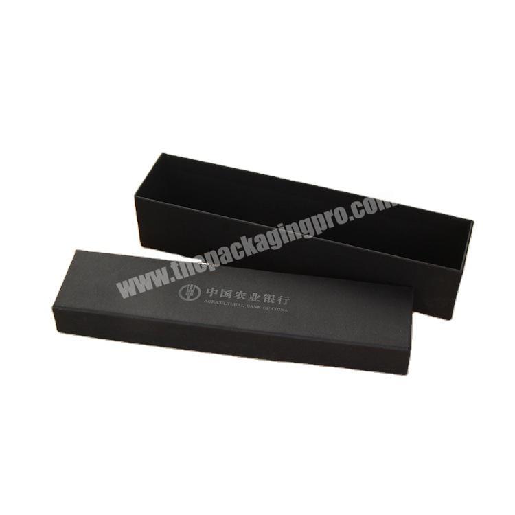 Customized black high-grade cardboard cardboard umbrella packaging box lifting box jewelry watch gift box printing LOGO badge