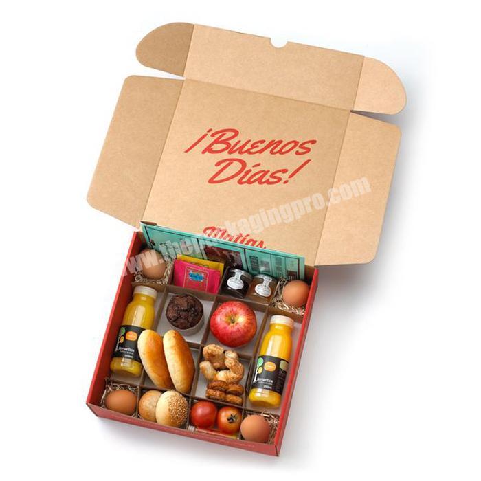 Customized Brand Logo Carton Commercial Box Food Storage Bento Takeaway Food Packaging Box Jar