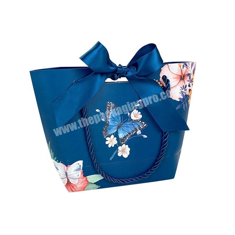 Customized Brand Logo Drawstring Handle Gift Packing Bags Kraft Paper Bag For Shampoo
