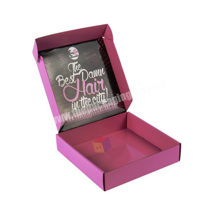 customized brand mailing box for hair extension packaging