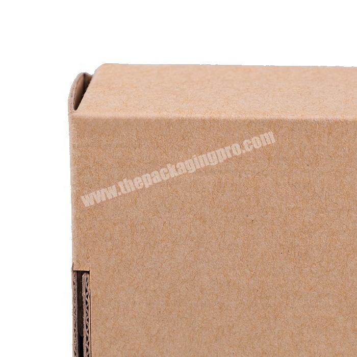 Customized brown corrugated mailer boxes small custom printed box
