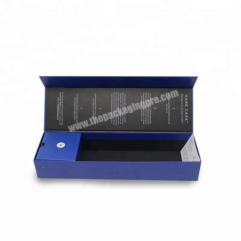 Customized cardboard book shape gift folding magnetic flap box wholesale