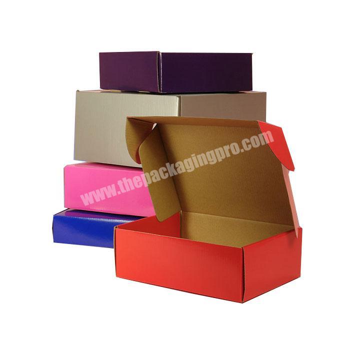 Customized cardboard luxury matte postage boxes for shipping