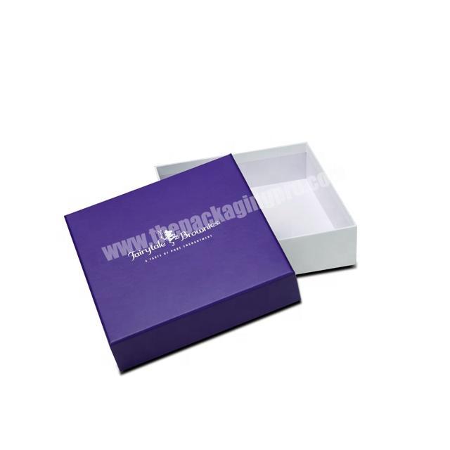 customized cardboard paper box with lid packaging box cloth box