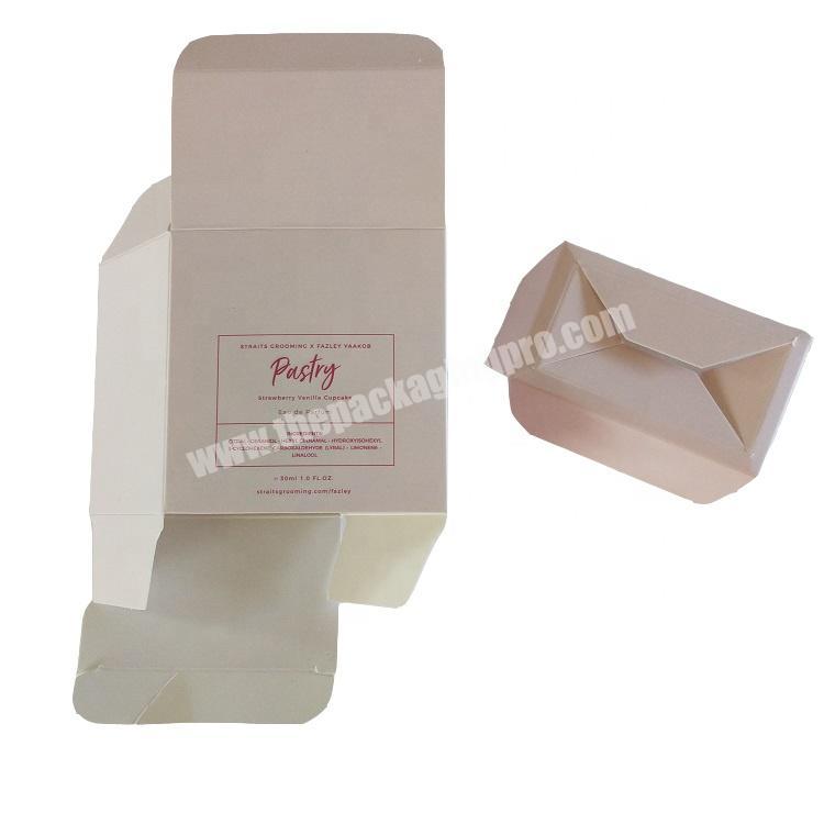 Customized cardboard paper packaging box for 100ml perfume bottle