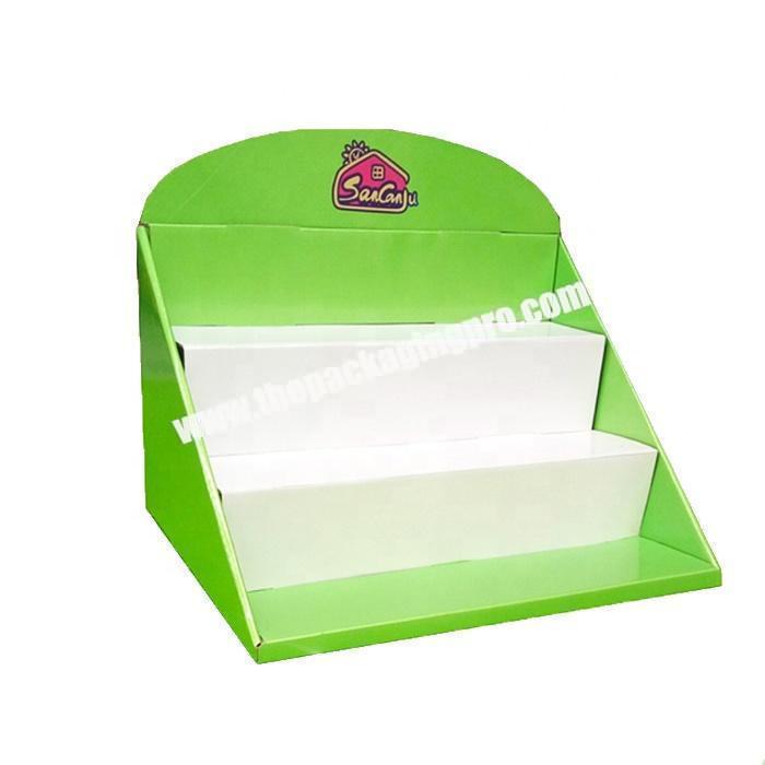 Customized color printing corrugated counter pdq display box