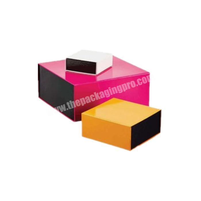 Customized colorful cardboard gift packaging paper box