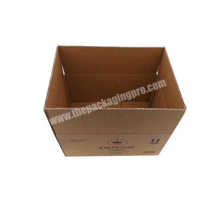 Customized Corrugated paper carton wine  box