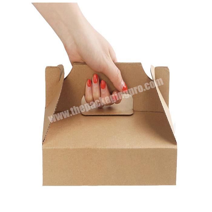 Customized Corrugated Steak Kraft Portable pizza box Paper Box