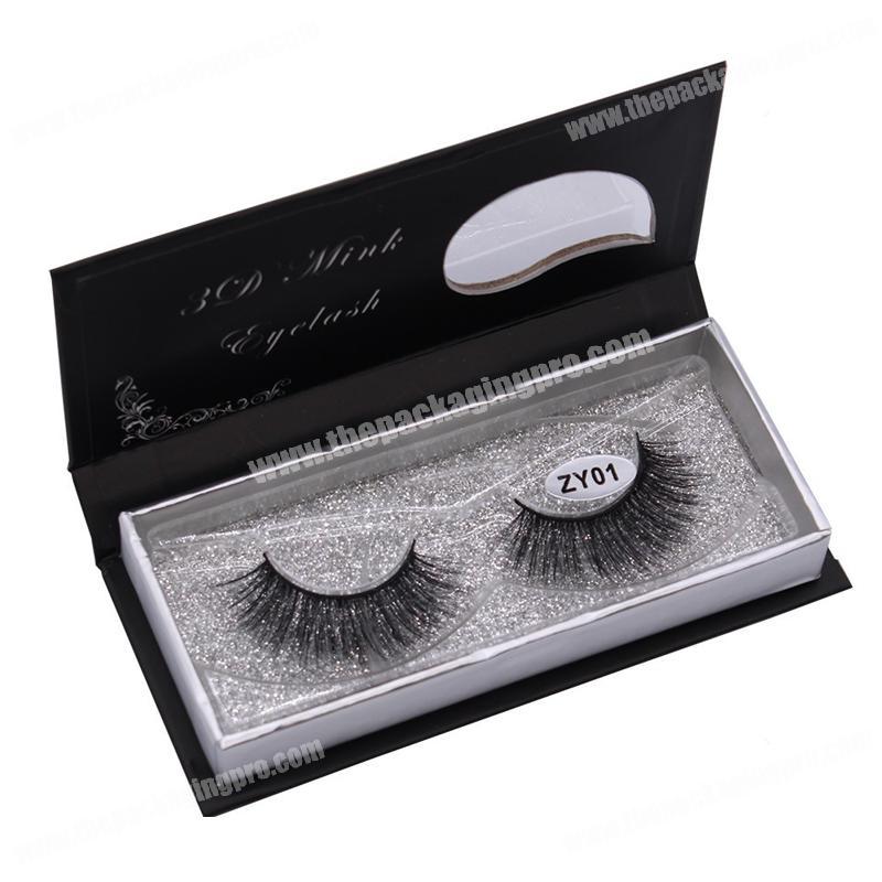 Customized cosmetic cardboard box false eyelash packaging