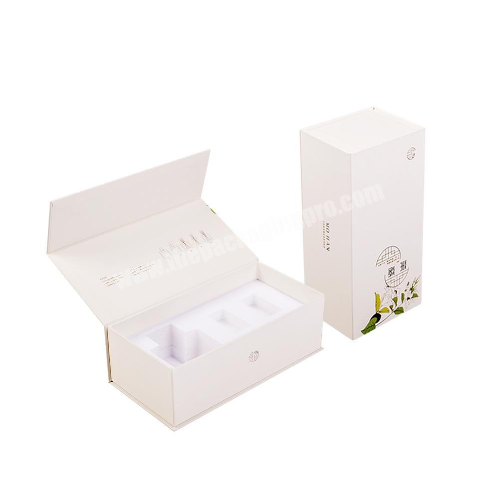 customized cosmetic packaging EPE polyethylene foam insert luxury cardboard boxes logo
