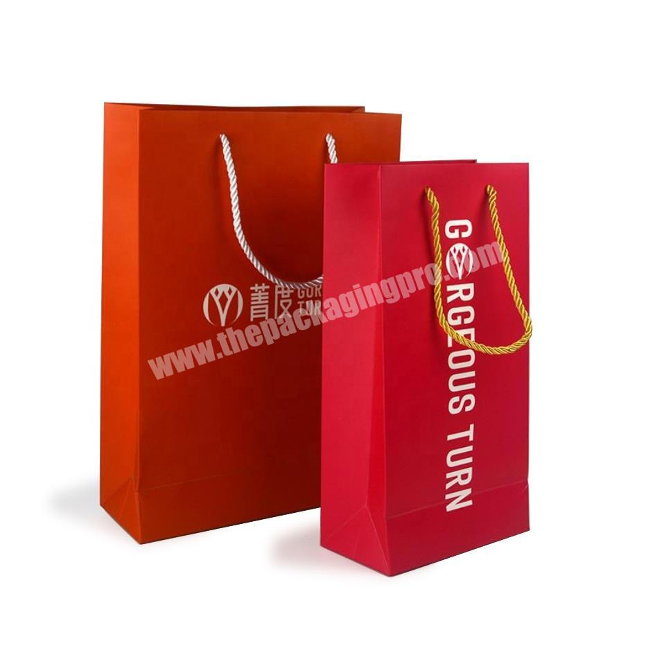 Customized Cosmetic Paper Bag Eco-friendly Bages Packaging For Store