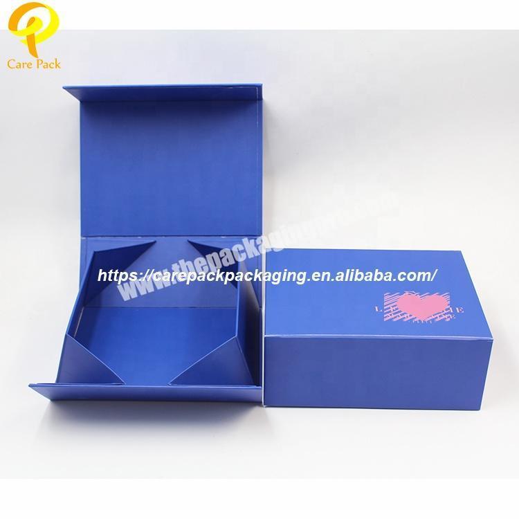 Customized design Blue Accessories 157 art paper magnetic gift Packaging Carton box for Ornament