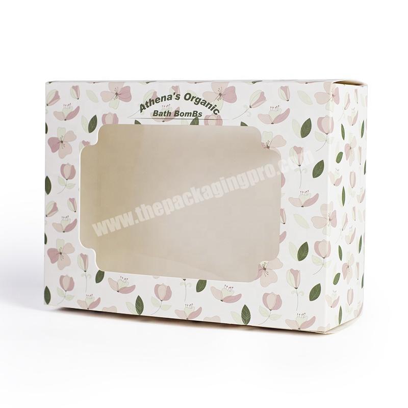 Customized design durable paper window baby toy packaging gift sweet boxes