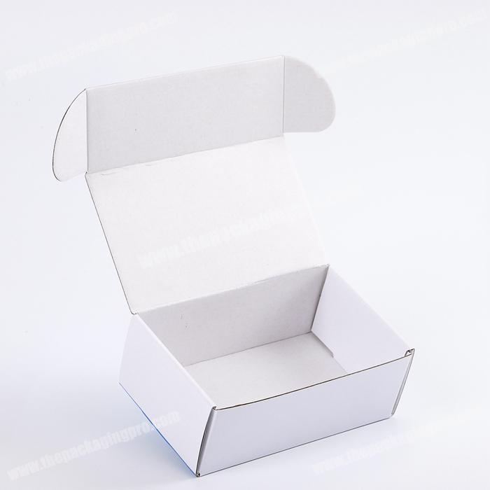 Customized Die Cut Foldable Coated Paper Box White Paper Cardboard Packaging for Shipping