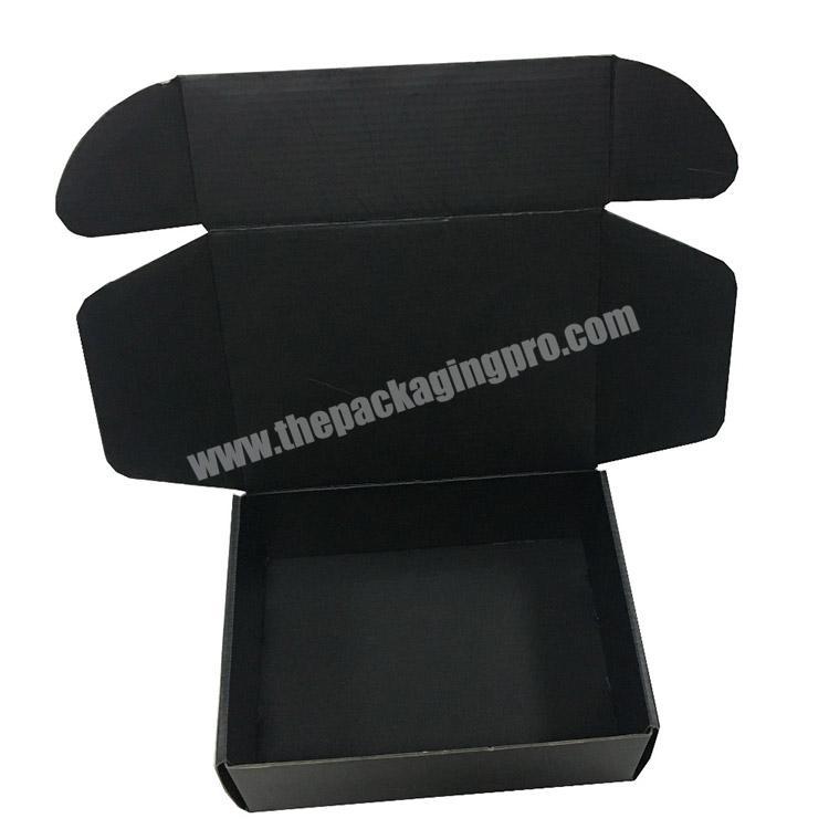 Customized E-flute Black Rigid Shipping Boxes