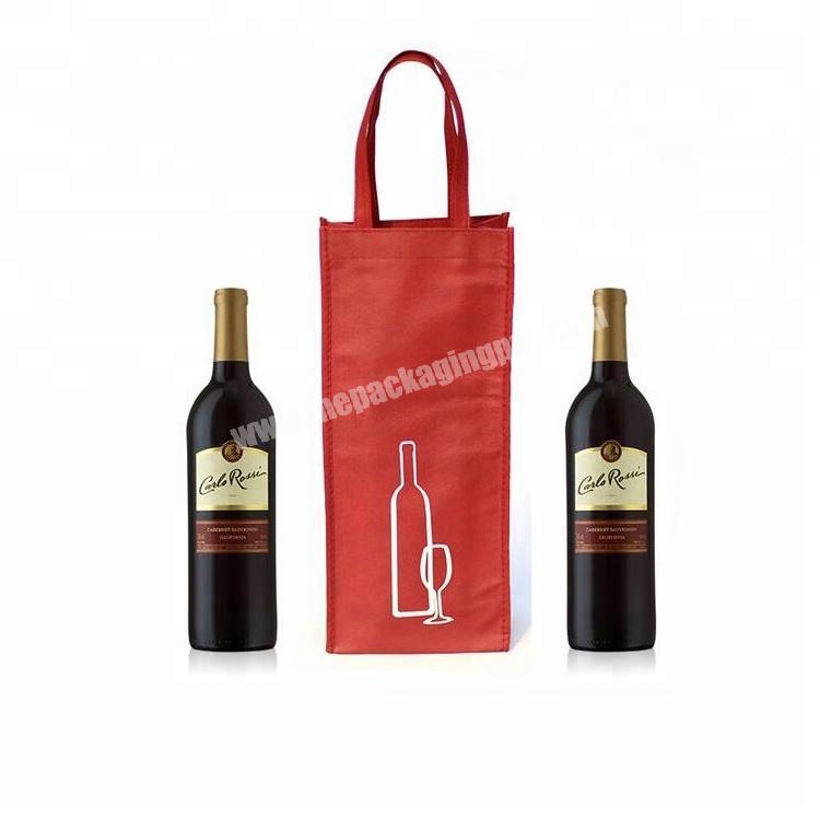 Customized eco-friendly non woven wine bag