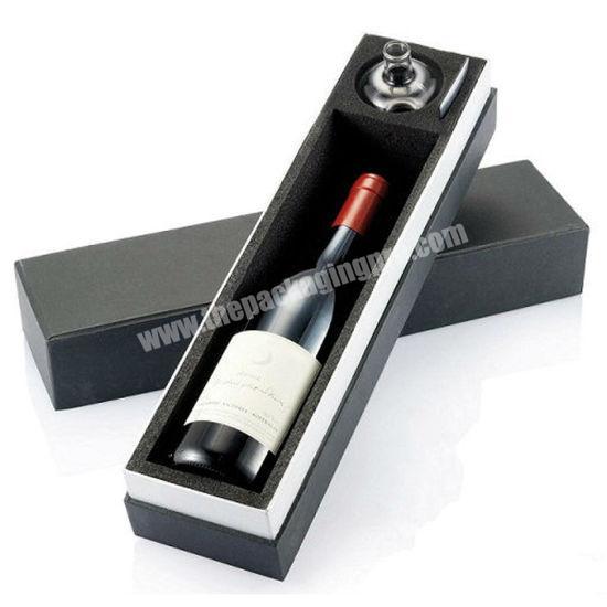 Customized Elegant Luxury Gift Packaging Matt Paper Wine Bottle Box
