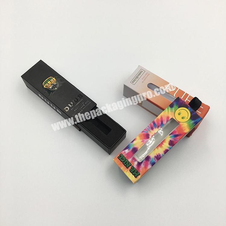 Customized Empty vape pen Cartridge box Cbd Oil paper Package